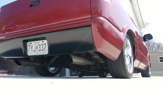 2000 S10 V6 43 Flowmaster Exhaust System [upl. by Yrreb739]