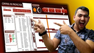 👉👷👷‍♀‍Como HACER un DASHBOARD para el Control y Gestión de PROYECTOS en Excel con DIAGRAMA de GANTT [upl. by Helban]