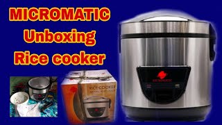 Unboxing My New Rice Cooker MICROMATIC  Testing Review 💕 [upl. by Terena]