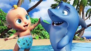 Bébé Requin  Chansons à gestes pour bébé  BB LouLou [upl. by Corabelle]