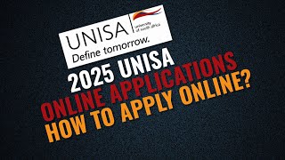 2025 UNISA Applications  How to apply at UNISA online [upl. by Jillane]