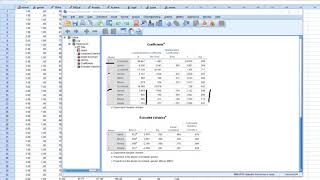 Stepwise regression procedures in SPSS new 2018 [upl. by Margret83]