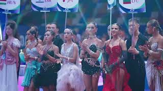 Highlights from the WDSF World Championship Latin Junior II Opening Ceremony [upl. by Akeyla]