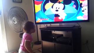 Kaui and her Hotdog dance Mickey Mouse Clubhous [upl. by Dmitri]