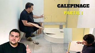 Comment Démarrer une Pose de Carrelage au MUR  CALEPINAGE 1 [upl. by Leynwad]