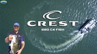 Crest Pontoons 220 C4 FISH TRITOON [upl. by Ttenaej445]