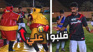 تحدي من اقوى شخص في باور 😳🔥 مصارعة السومو 😂💔 [upl. by Semaj]