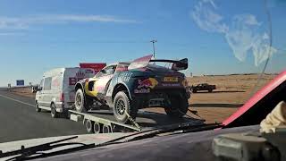 Dakar 2024 Toyota Gazoo Racing Czech heading to bivouac after Stage 9 [upl. by Ahsemac]