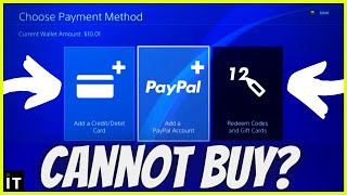 HOW TO FIX CANNOT BUY FROM PS STORE  HOW TO FIX ADD A PAYMENT METHOD PS4 [upl. by Henriha810]