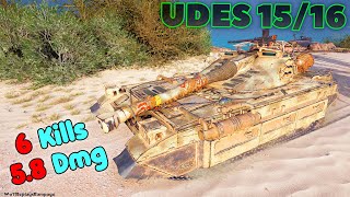 UDES 1516  8 Frags 58K Damage by player goupil5858 [upl. by Ecinaej]