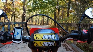 2019 CRF 250L trail ride through Wharton state forest NJ [upl. by Ajet]