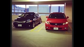 2012 Honda Civic Si Vs 2013 Acura ILX 24 [upl. by Ahsaercal]