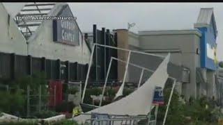 Video shows extensive damage at Lowes in Bensalem Township [upl. by Adnawyt]