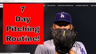 7 Day Pitcher Recovery Routine After A Start Long Toss Bullpens andor Icing [upl. by Laen]