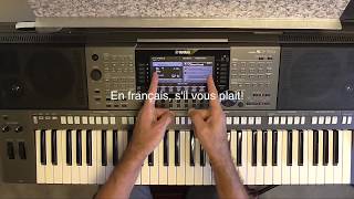 Cours technique 1 clavier ou piano arrangeur séries PSRS et Tyros [upl. by Benia511]