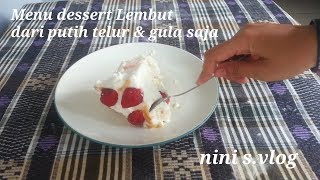 MENU DESSERT DARI PUTIH TELUR DAN GULA Pavlova enak banget pavlova [upl. by Atiragram]