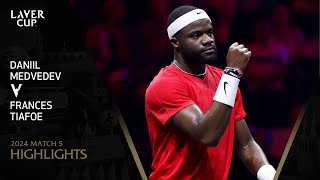 Daniil Medvedev v Frances Tiafoe Highlights  Laver Cup 2024 Match 5 [upl. by O'Kelly]