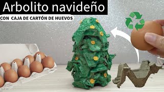 arbol de navidad con material reciclado ♻️🎄🎅 Hice mi árbol de navidad de cartónnavidad reciclar [upl. by Euqinoj]