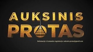 Intelektualus komandinis žaidimas „Auksinis protas‟ anonsas HD [upl. by Yantruoc]