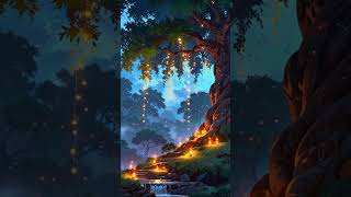 A Dreamy AI Nightscape 🌌  Artistic Night Scenery shorts shortvideo ai aivideo viralvideo [upl. by Asiluy]