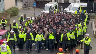 Brighton vs Crystal Palace Police out in force as fans warned of disruption to travel [upl. by Wayolle]