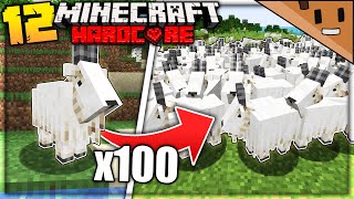 I Found 100 GOATS in Minecraft Hardcore 12 [upl. by Brooke]