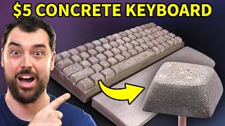 DIY Keyboard Using 5 Worth of Concrete and 100 hrs [upl. by Aleyam]