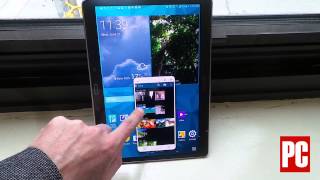 Hands On Samsung Galaxy Tab S  SideSync [upl. by Adiari]