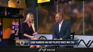 Bill Jaffe Discusses Bruins Woes Due to Injuries [upl. by Norreg]