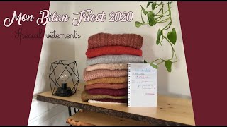 Discutons 15  Mon bilan tricot 2020 vêtements [upl. by Diena]