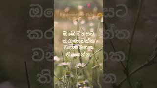 කරුණාවන්ත වෙන්න🥰 lifeadvicemotivation creativeadvice quotes motivationstatus Talk With Heart 💓 [upl. by Adnulahs]