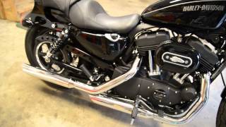 HarleyDavidson Nightster w Rush Pipes amp 2 Up Riding [upl. by Caprice]