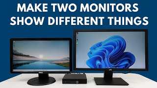 How To Make Two Monitors Show Different Things  Dual Monitor Setup [upl. by Nadiya611]