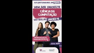 Conheça o curso de Ciência da Computação da UNIOESTE [upl. by Germin]