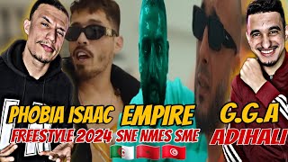 Phobia Isaac  Freestyle 2024  GGA  Adihali  EMPIRE  SNE NMES SME Reaction 🇩🇿🇹🇳🇲🇦 [upl. by Yrruc]