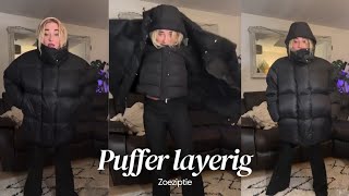 Puffer jacket layering [upl. by Bevis]