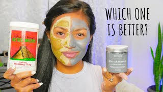 Aztec Secret Indian Healing Clay VS Dead Sea Mud Mask REVIEW Which one is better Our Family Vlogs [upl. by Katha528]