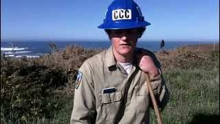 California Conservation Corps Member and AmeriCorps Team Up To Kill Gorse [upl. by Alaet]