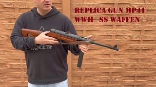 Replica Schmeisser gun MP 41 WWII Waffen SS  Denix [upl. by Annawoj340]