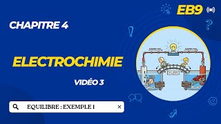 Classe EB9 Vidéo 3Electrochimie Equilibre Exemple 1 [upl. by Hsak712]