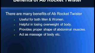 Ab Rocket Twister For Abdominal Exercise [upl. by Pomfret]