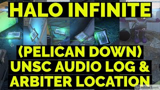 UNSC AUDIO LOG PELICAN DOWN AREA LOG ARBITER EASTER EGG LOCATION  HALO INFINITE [upl. by Mungam]