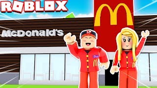 ROBIMY WŁASNĄ RESTAURACJĘ McDONALD W ROBLOX BELLA I VITO [upl. by Pape598]