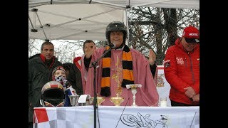 Motoraduno di Fossano 2018  Larrivo di Don Biker Don Mario [upl. by Asirral]