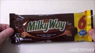 Snack Food Review  Milky Way 6 Fun Size Candy Bars [upl. by Truk]