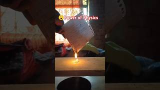 simple science experiment  कागज water and normal mombati 🔥😃 shorts video school [upl. by Nordin]