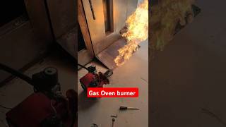 Gas oven BURNER live testinggas oven gasoven ovenrepair foryou skills kitchenoven service [upl. by Yde]