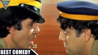 Comedy Scene  Govinda amp Amitabh Bachchan Eats For Free Funny Comedy Scene  Hindi Comedy Movies [upl. by Gian]