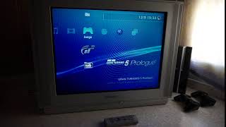 Samsung CRT flat tv refurbished for retro gaming [upl. by Anreval279]