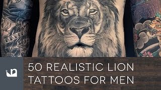 50 Realistic Lion Tattoos For Men [upl. by Elvia]